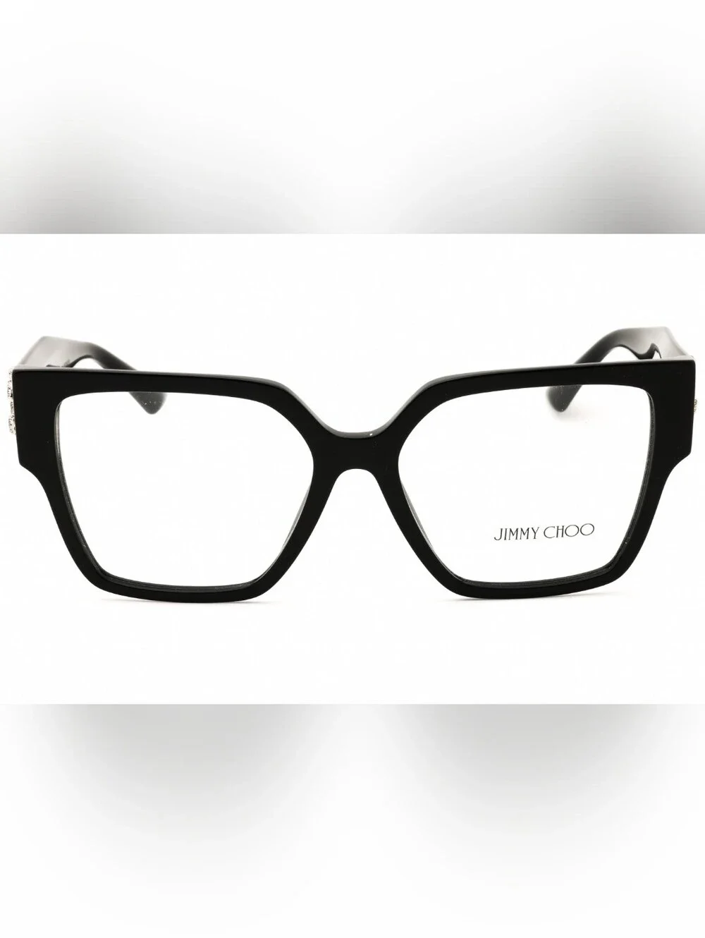 Jimmy Choo 0JC3032B, BLACK/Clear Lens, Woman's Eyewear Frame, Size55X16X140